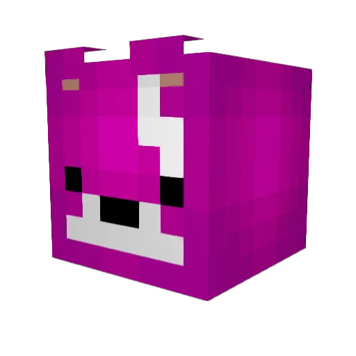 onlypkpau Minecraft avatar head, 3D render