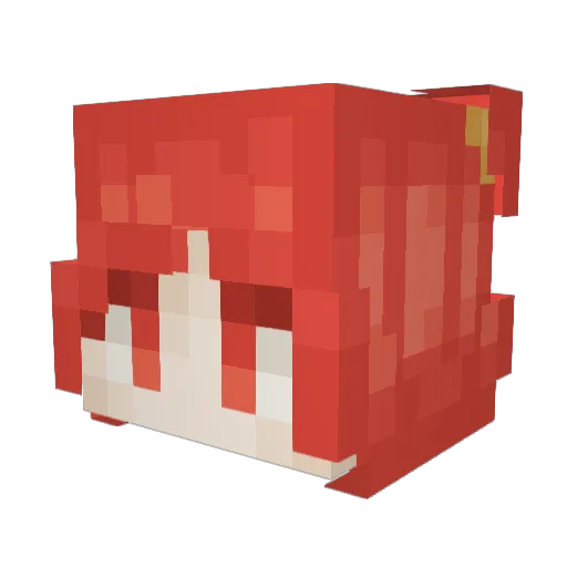 onlyrat Minecraft avatar head, 3D render