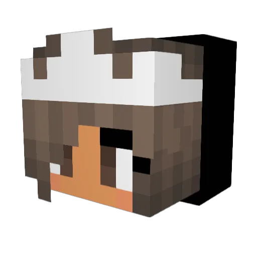 onlyskelett_L Minecraft avatar head, 3D render