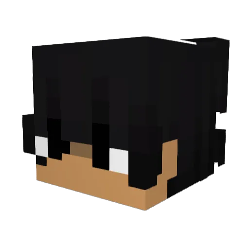 onlyt3mpas Minecraft avatar head, 3D render