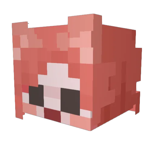 onlyvixie Minecraft avatar head, 3D render