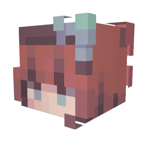 onlywalid Minecraft avatar head, 3D render