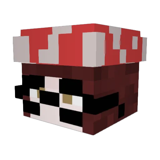 onlywxllow Minecraft avatar head, 3D render