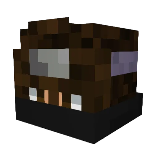 onlyyDnz Minecraft avatar head, 3D render