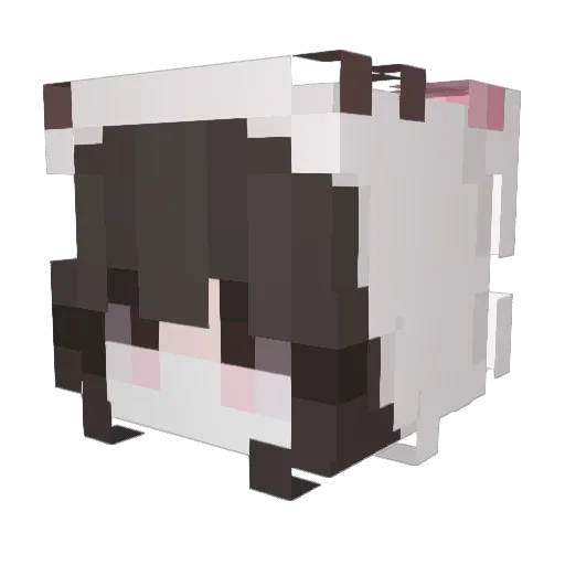 onlyyxami Minecraft avatar head, 3D render
