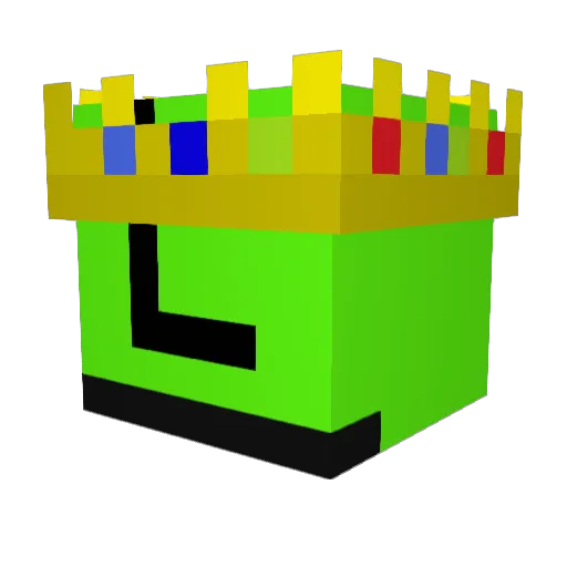 onlyzd Minecraft avatar head, 3D render