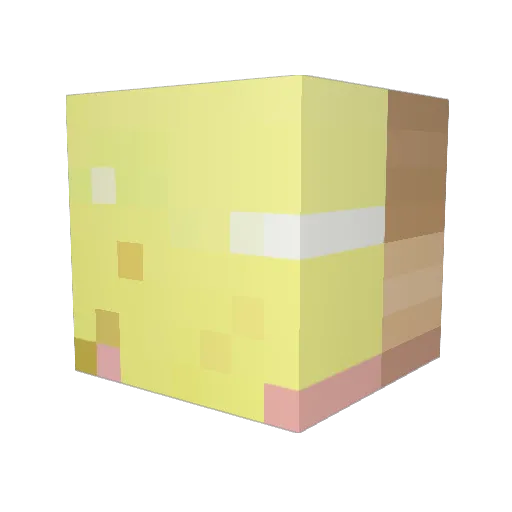 onoderafloor Minecraft avatar head, 3D render