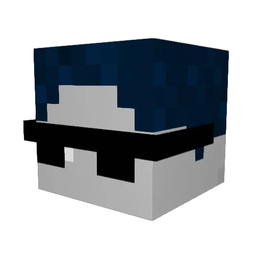 onoghg Minecraft avatar head, 3D render
