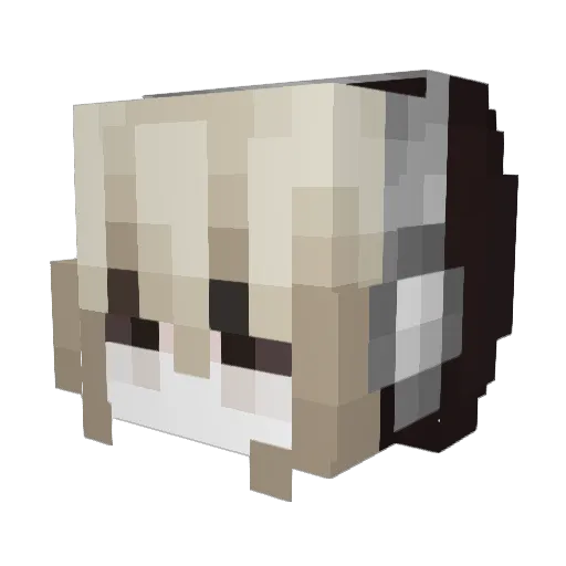 onomatophia Minecraft avatar head, 3D render