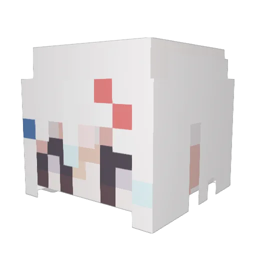 ononohn Minecraft avatar head, 3D render