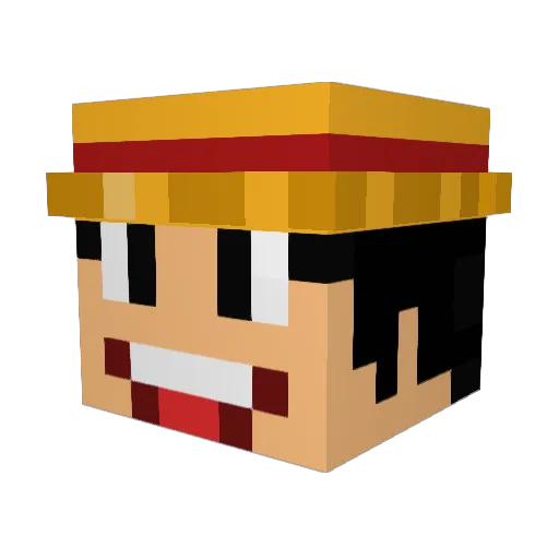 onsenrparle Minecraft avatar head, 3D render