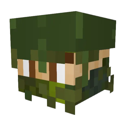 onska100 Minecraft avatar head, 3D render