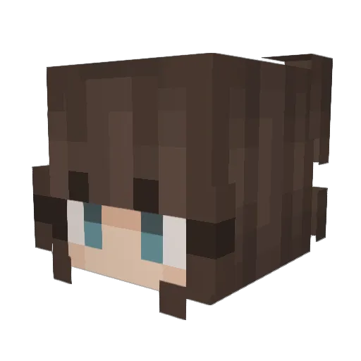 onthebrxnk Minecraft avatar head, 3D render