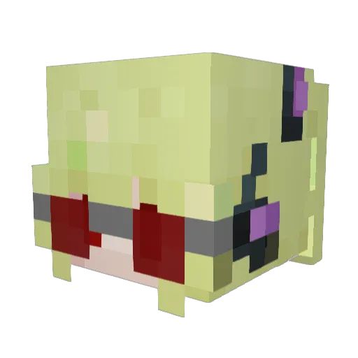 ontherradio Minecraft avatar head, 3D render