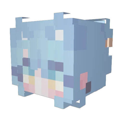 onyourm__rey Minecraft avatar head, 3D render