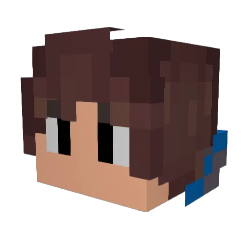 onyx_515 Minecraft avatar head, 3D render