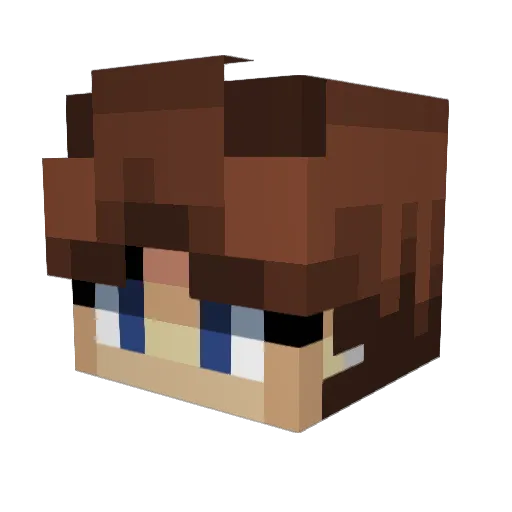onyxam Minecraft avatar head, 3D render
