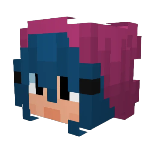onyxkatt Minecraft avatar head, 3D render