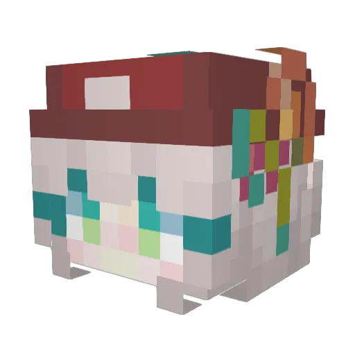 onyxnight Minecraft avatar head, 3D render