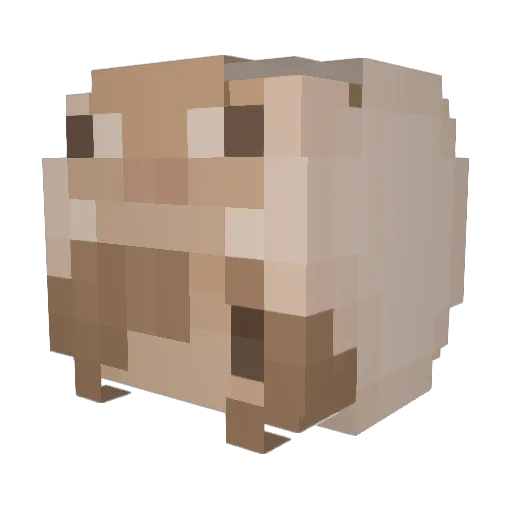 onyxot Minecraft avatar head, 3D render
