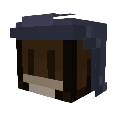onyxspots Minecraft avatar head, 3D render