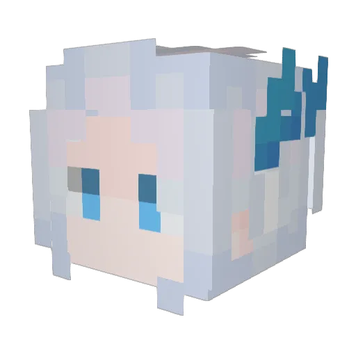 onzsun Minecraft avatar head, 3D render