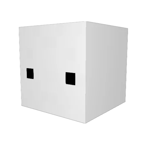 oo22332 Minecraft avatar head, 3D render