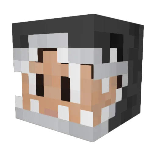 oo2338 Minecraft avatar head, 3D render