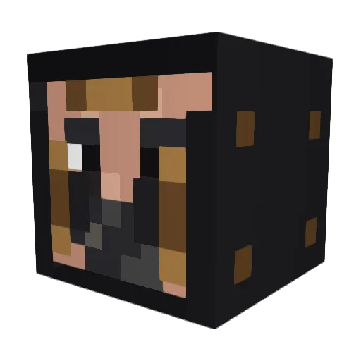 ooAN0RAKoo Minecraft avatar head, 3D render