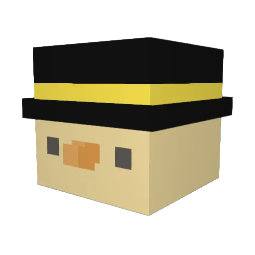 ooDuc Minecraft avatar head, 3D render
