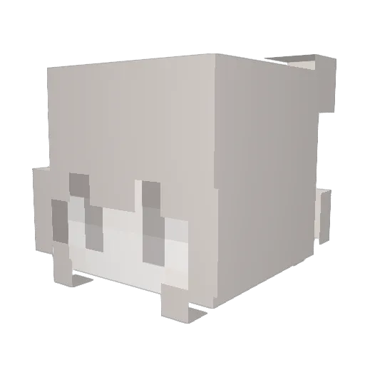 ooKj Minecraft avatar head, 3D render