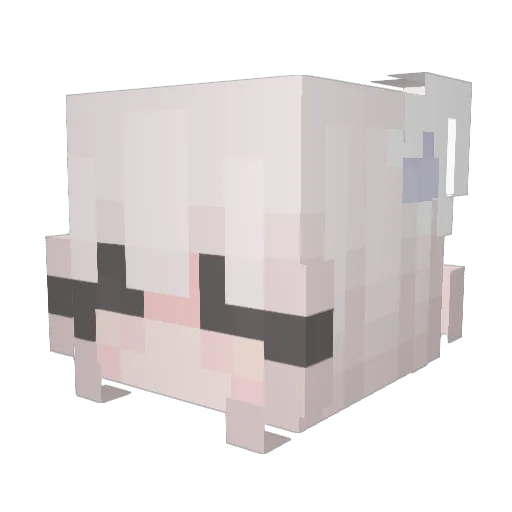 ooMatto Minecraft avatar head, 3D render