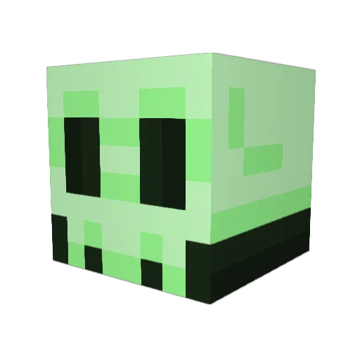 ooakme Minecraft avatar head, 3D render