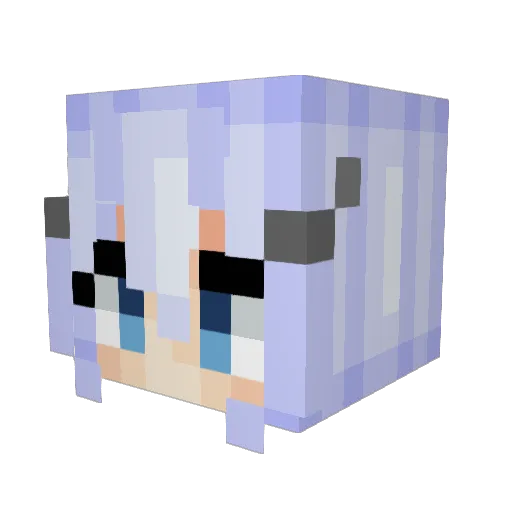 ooawao Minecraft avatar head, 3D render