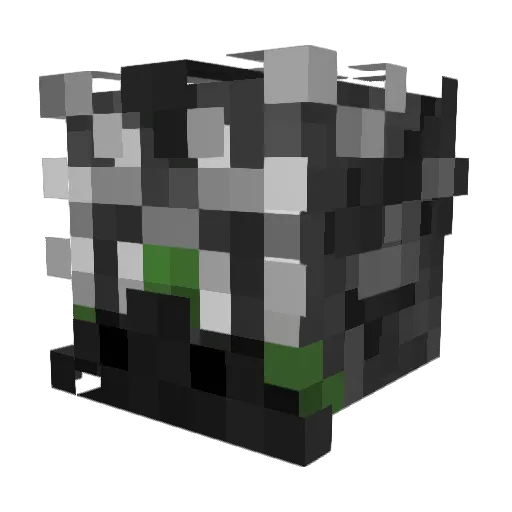 ooblah Minecraft avatar head, 3D render