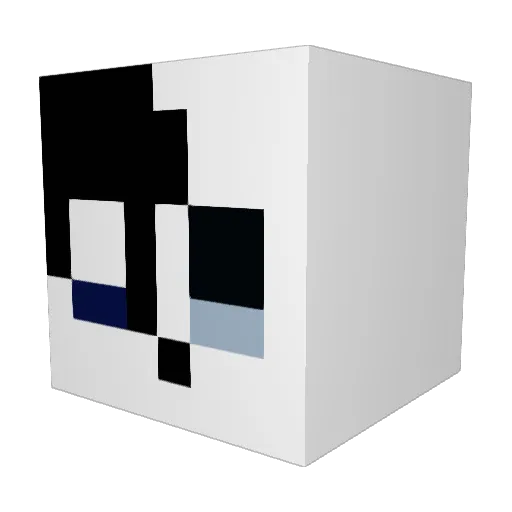 oodlepork Minecraft avatar head, 3D render