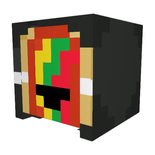 oodri Minecraft avatar head, 3D render