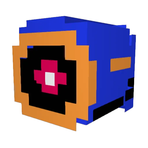 oofiet Minecraft avatar head, 3D render