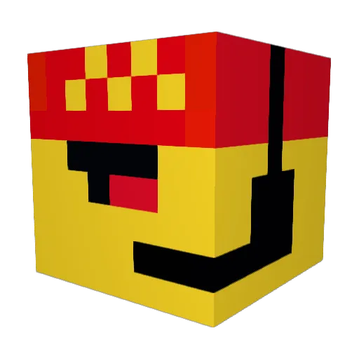 oofoo00ff Minecraft avatar head, 3D render
