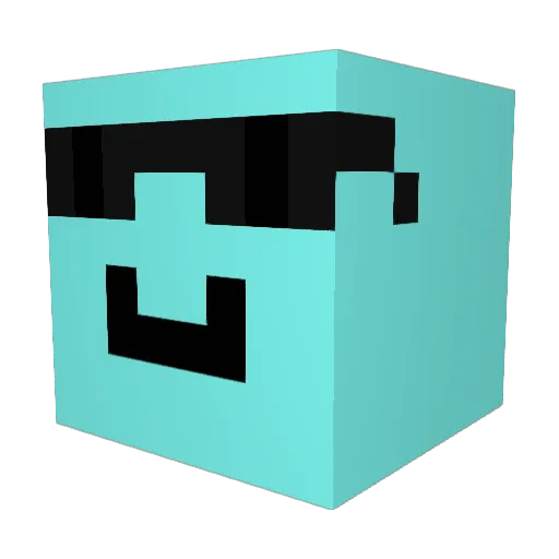 oofye Minecraft avatar head, 3D render