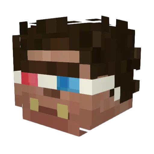 oogaBoogaShmooga Minecraft avatar head, 3D render