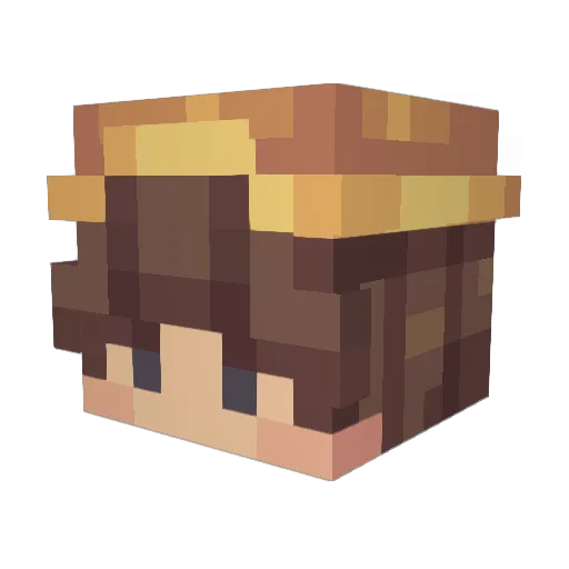 oogaboogabeans Minecraft avatar head, 3D render
