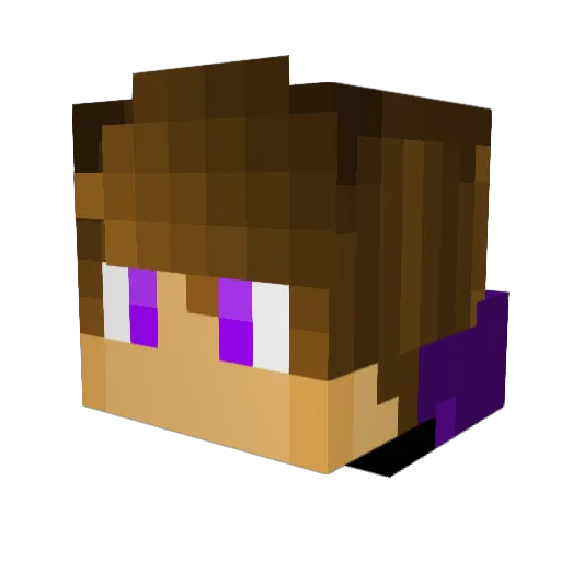 ooghi Minecraft avatar head, 3D render