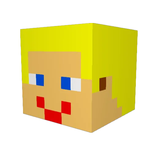 oogieboogie2 Minecraft avatar head, 3D render