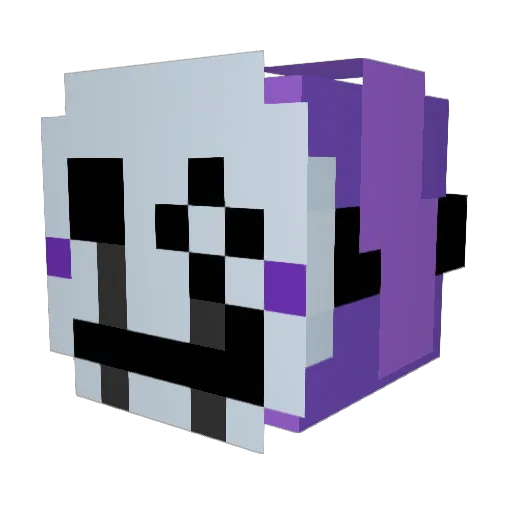 oognofle Minecraft avatar head, 3D render