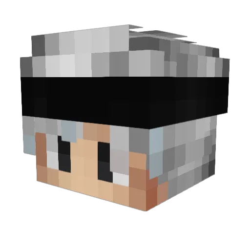 oogxH Minecraft avatar head, 3D render