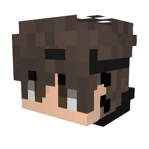 oohs Minecraft avatar head, 3D render