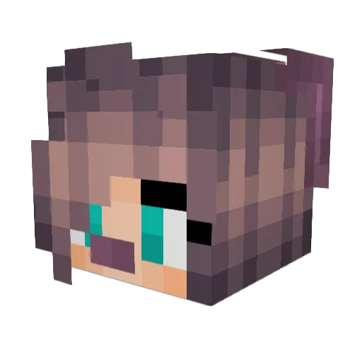 oohwoo Minecraft avatar head, 3D render