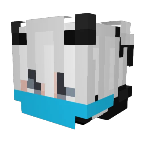oohzie Minecraft avatar head, 3D render