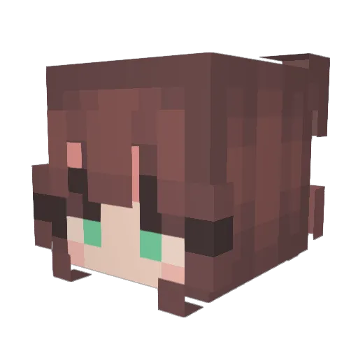 oohzoey Minecraft avatar head, 3D render
